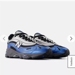 New Balance 1000ENV Men's Blue and Silver Sneakers